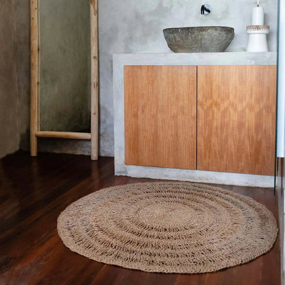 The Seagrass Rug Natural 100cm Bazar Bizar