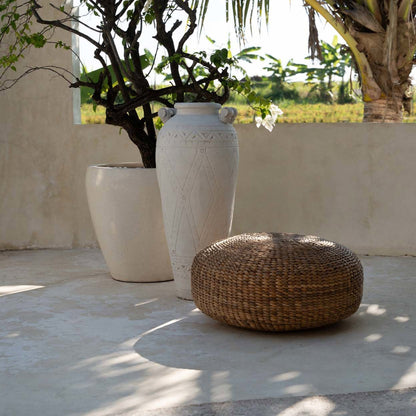 The Hyacinth Pouf - Natural - M Bazar Bizar