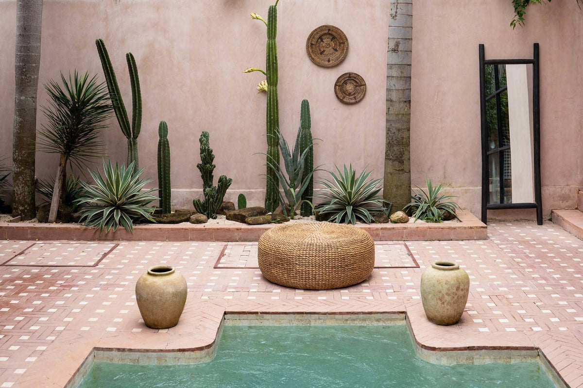 The Hyacinth Pouf - Natural - M Bazar Bizar