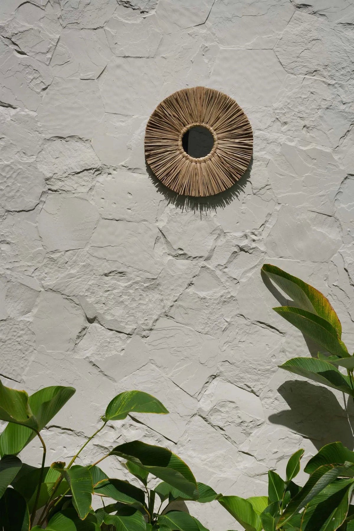 The Alang Alang Mirror - Natural - S 35x35cm
