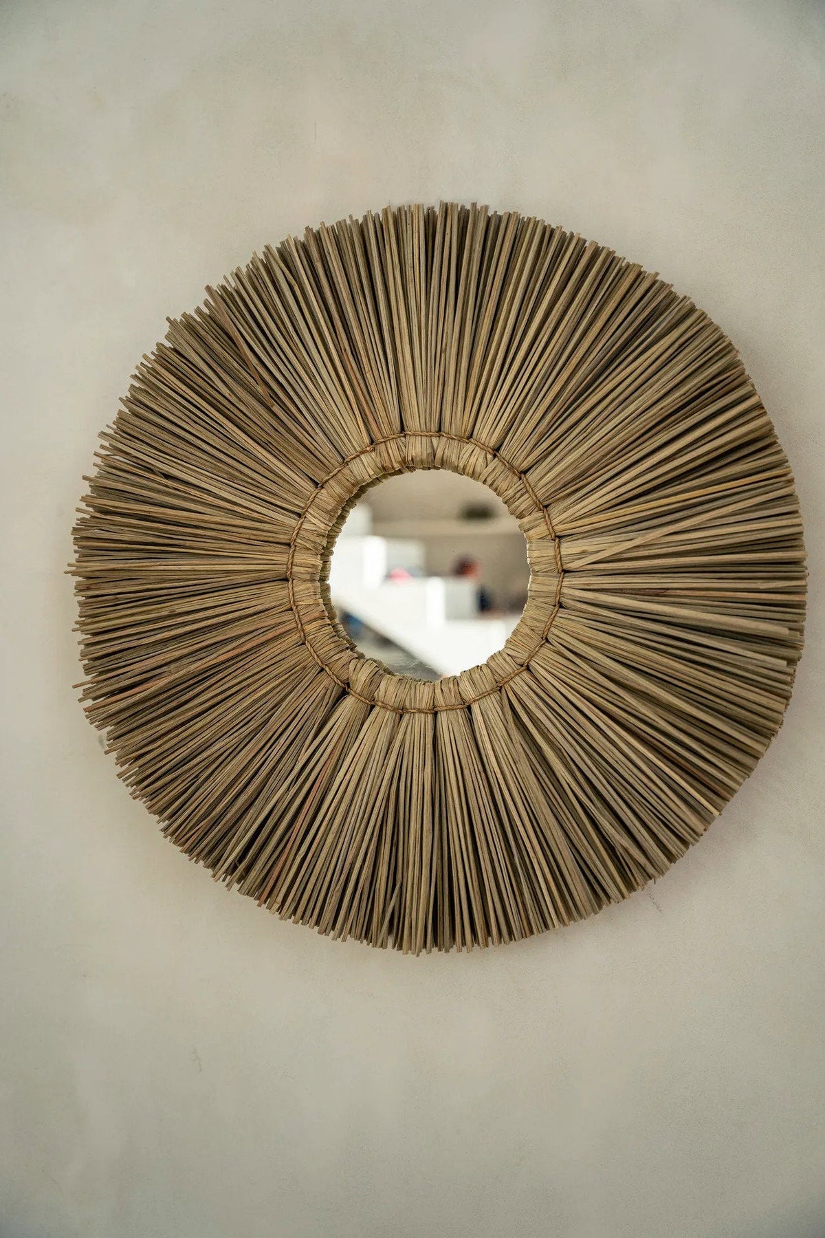 The Alang Alang Mirror - Natural - S 35x35cm