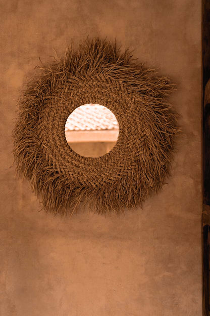 The Early Monday Mirror - Natural 75x75cm
