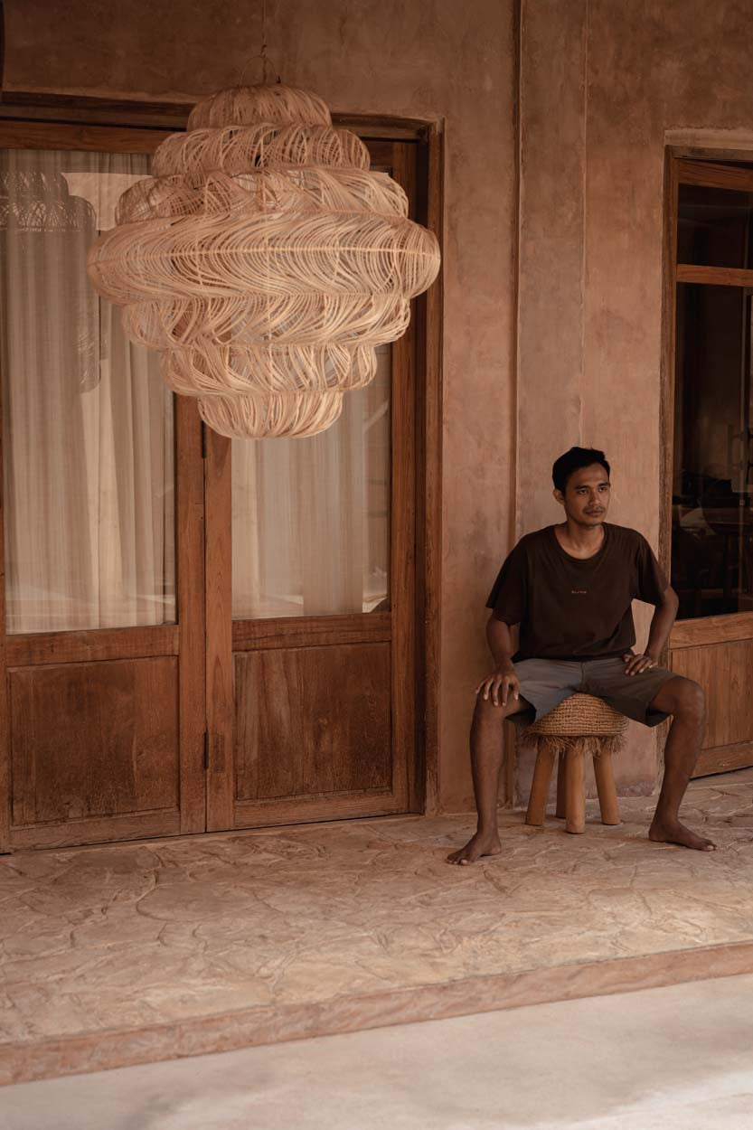 The Aurora Puff Pendant Light - Natural - XL Bazar Bizar