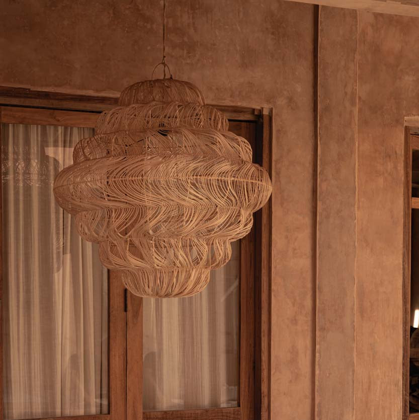 The Aurora Puff Pendant Light - Natural - XL Bazar Bizar