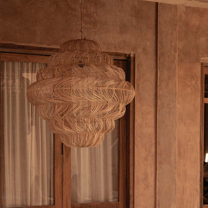 The Aurora Puff Pendant Light - Natural - XL Bazar Bizar