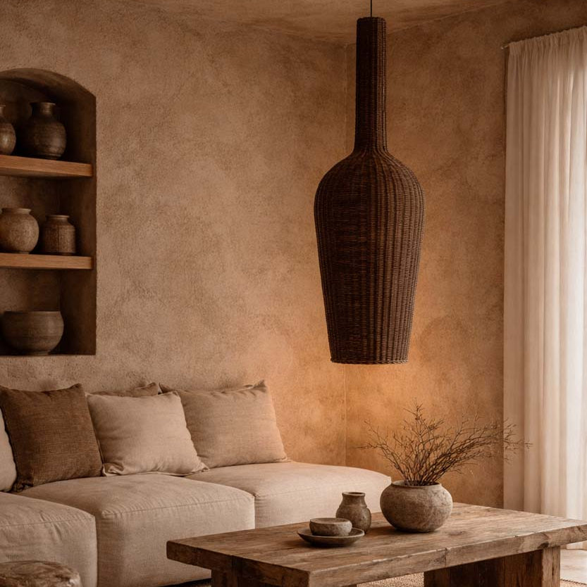 The Amphora Pendant Light - Dark Walnut - XXL Bazar Bizar