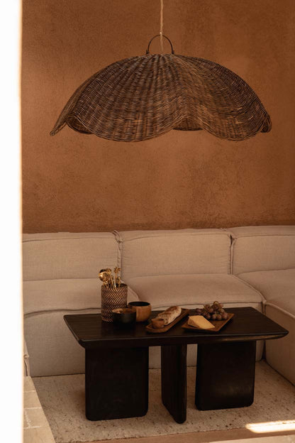 The Wave Pendant Light - Dark Walnut - Large  Bazar Bizar