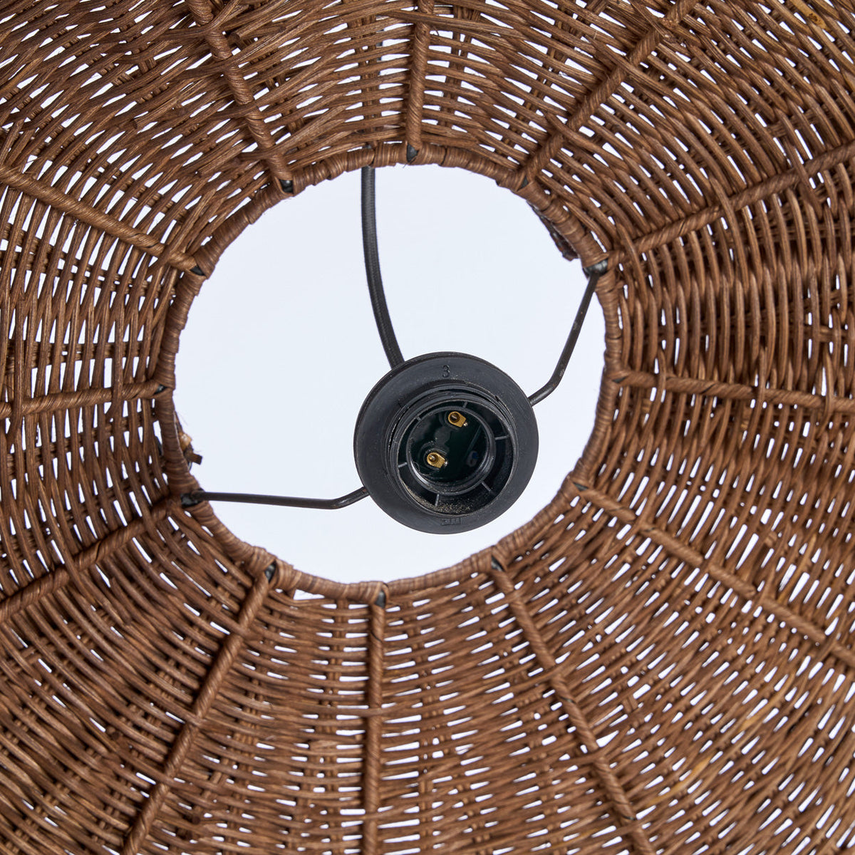 The Wave Pendant Light - Dark Walnut - Large  Bazar Bizar