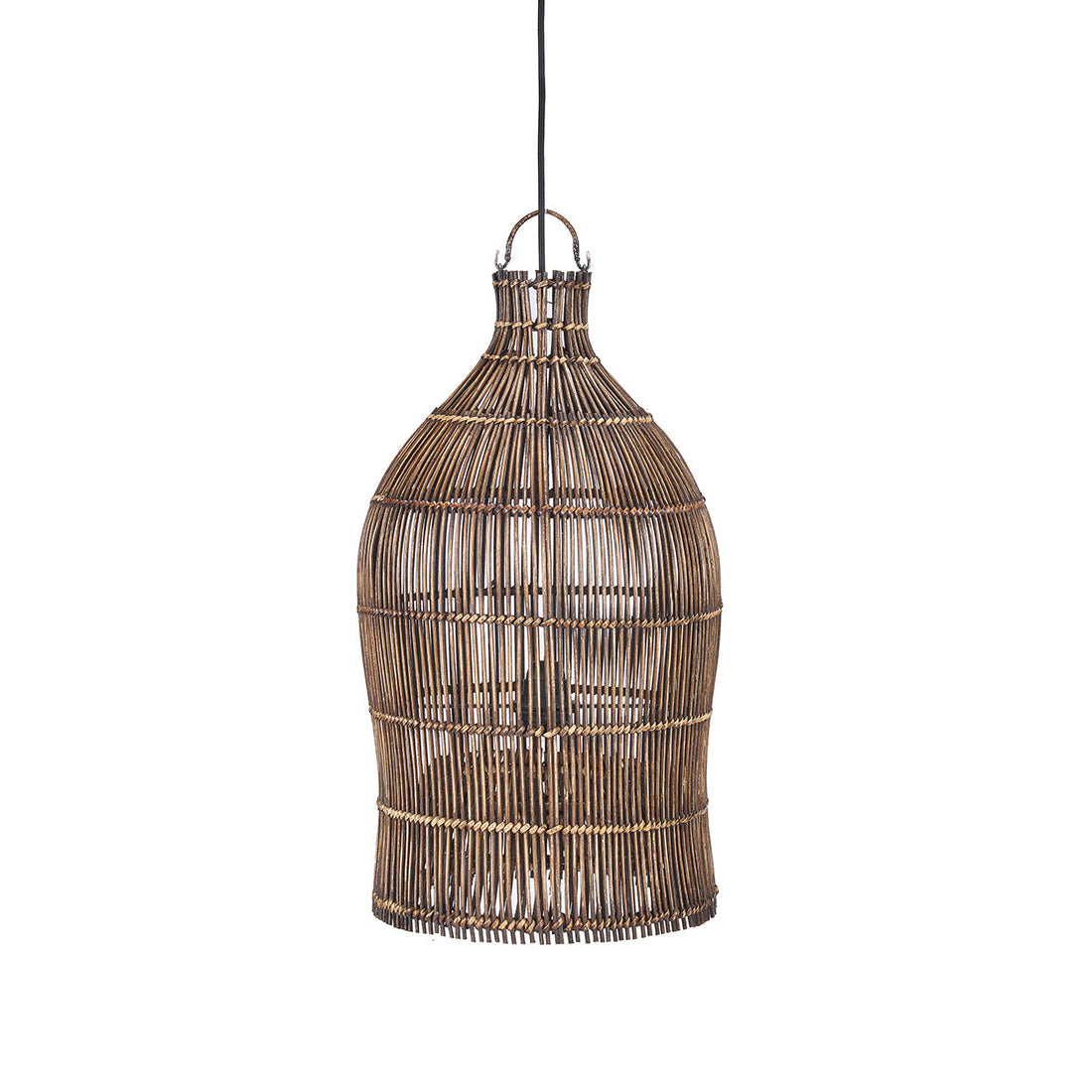 The Woven Bell Pendant Light Dark Walnut S Bazar Bizar