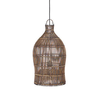 The Woven Bell Pendant Light Dark Walnut S Bazar Bizar