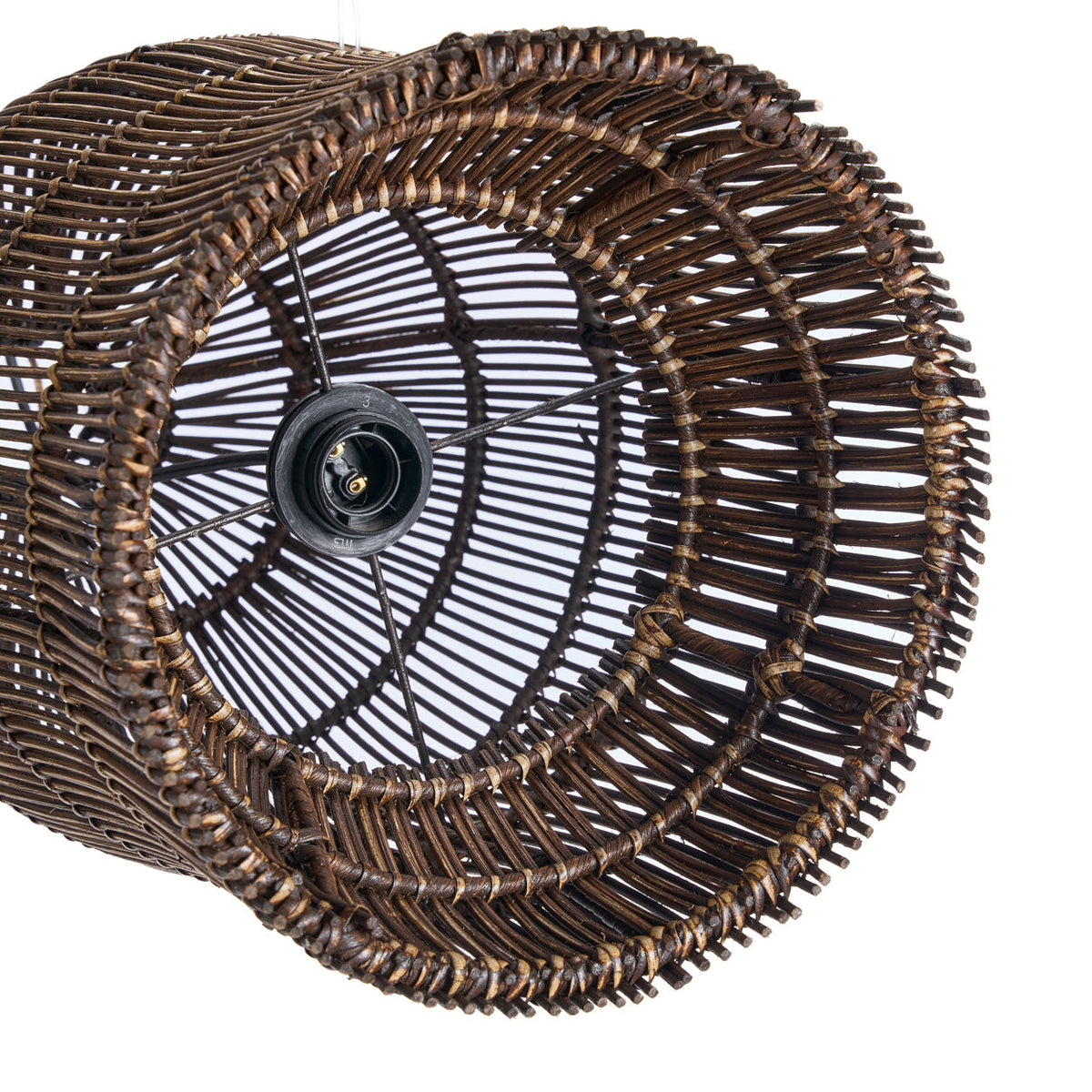 The Woven Bell Pendant Light Dark Walnut S Bazar Bizar