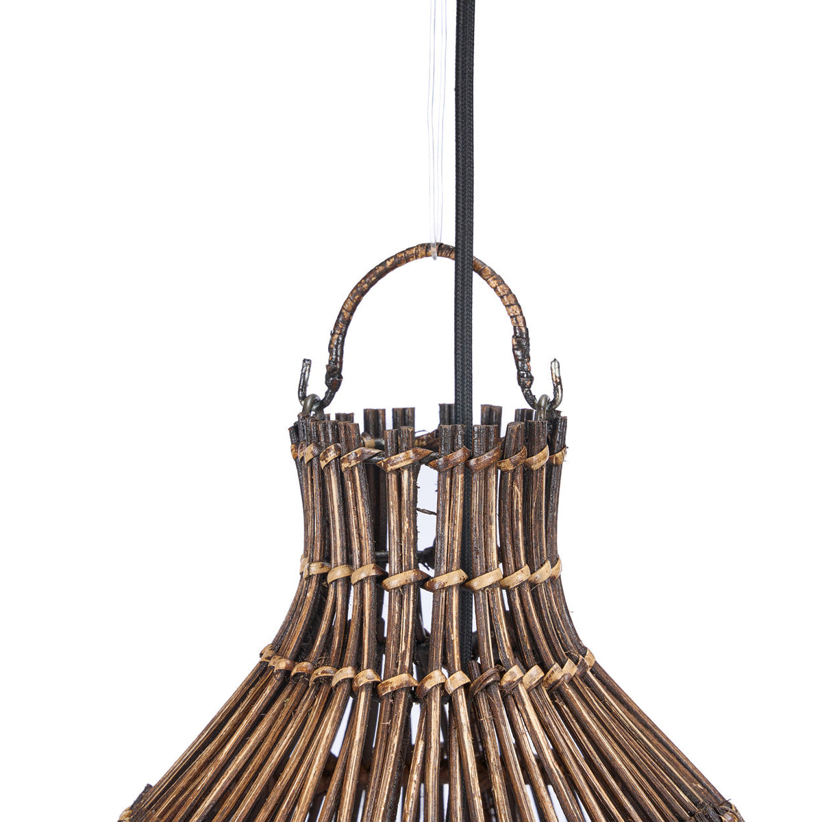 The Woven Bell Pendant Light Dark Walnut S Bazar Bizar