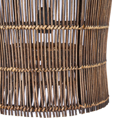 The Woven Bell Pendant Light Dark Walnut S Bazar Bizar