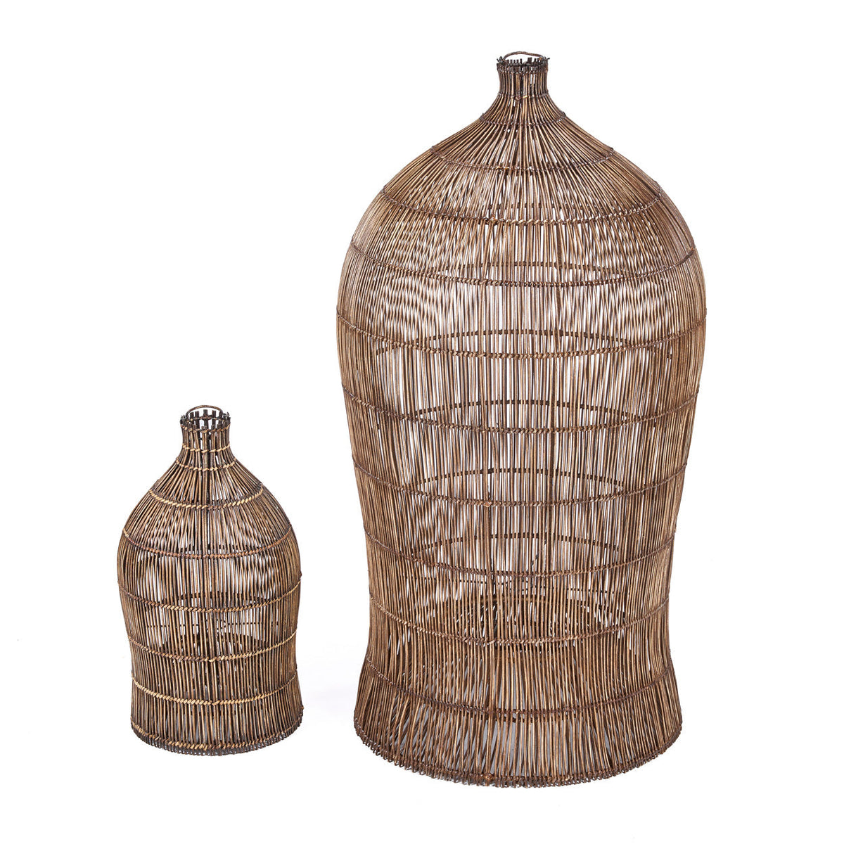 The Woven Bell Pendant Light Dark Walnut S Bazar Bizar