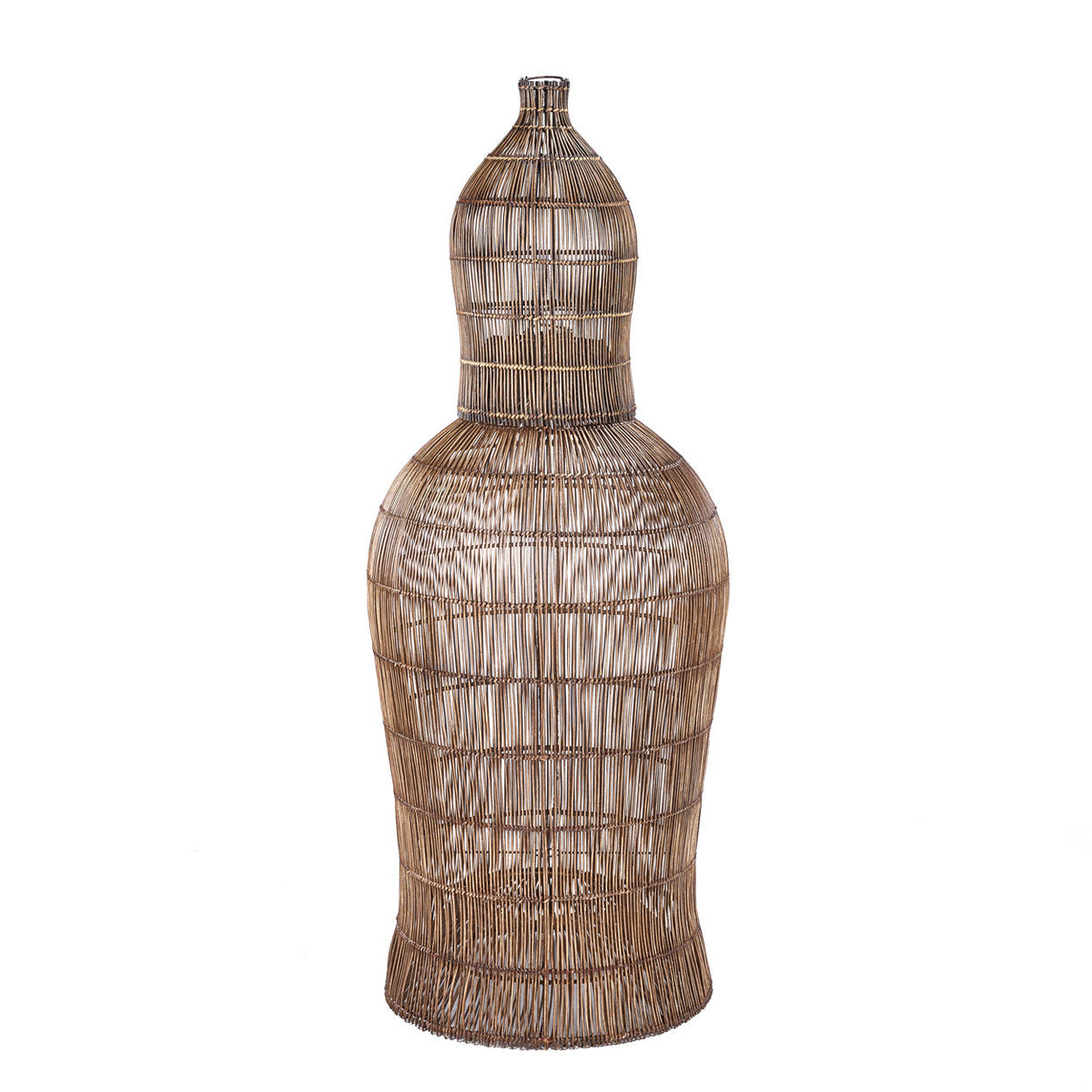 The Woven Bell Pendant Light Dark Walnut S Bazar Bizar