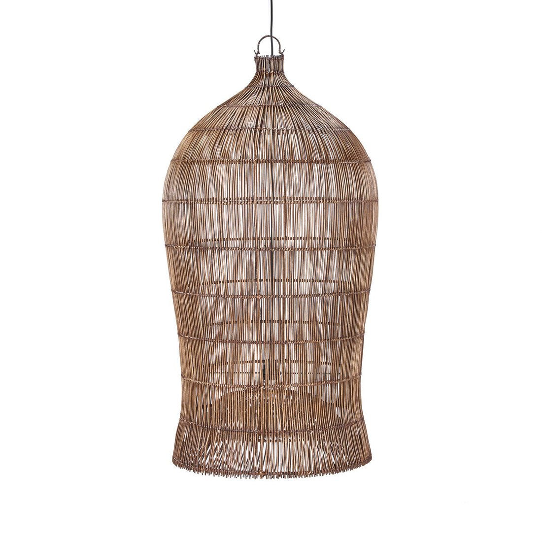 The Woven Bell Pendant Light Dark Walnut XL Bazar Bizarre