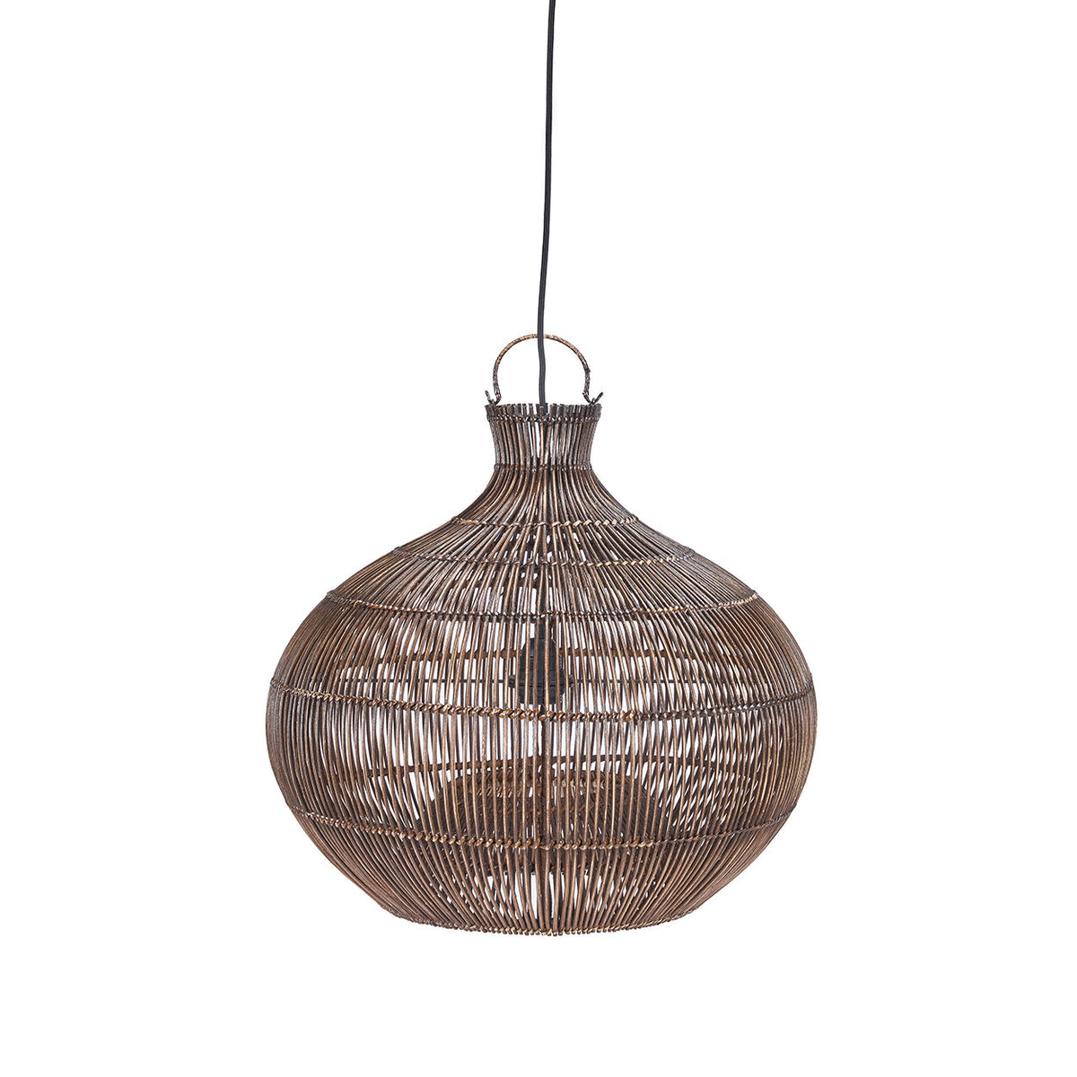 The Desert Gourd Pendant Light Dark Walnut Small Bazar Bizarre
