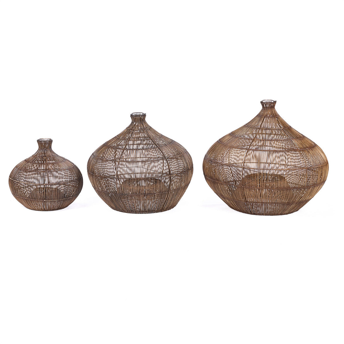 The Desert Gourd Pendant Light Dark Walnut Small Bazar Bizarre