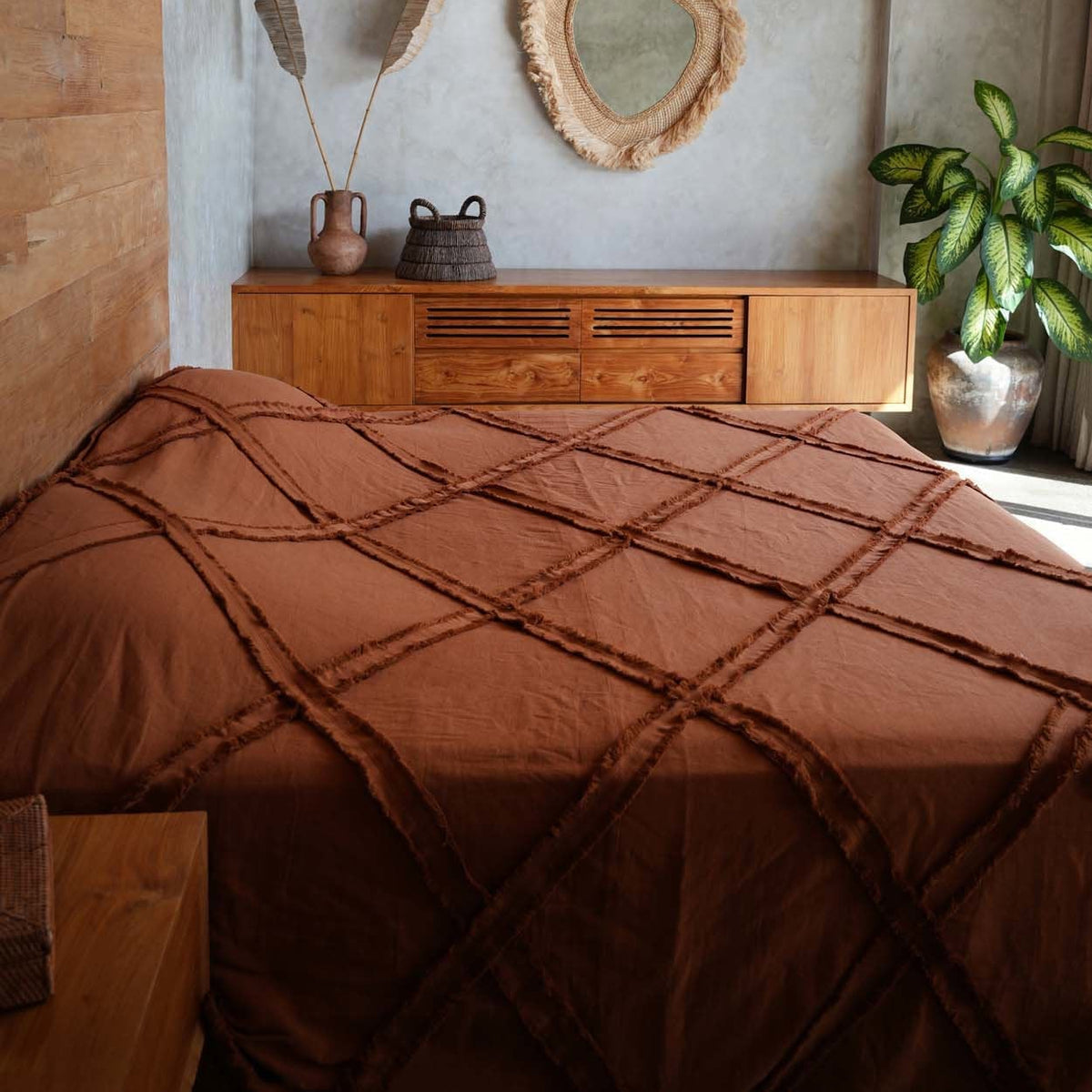 The Berber Bedspread Terracotta Bazaar Bizarre