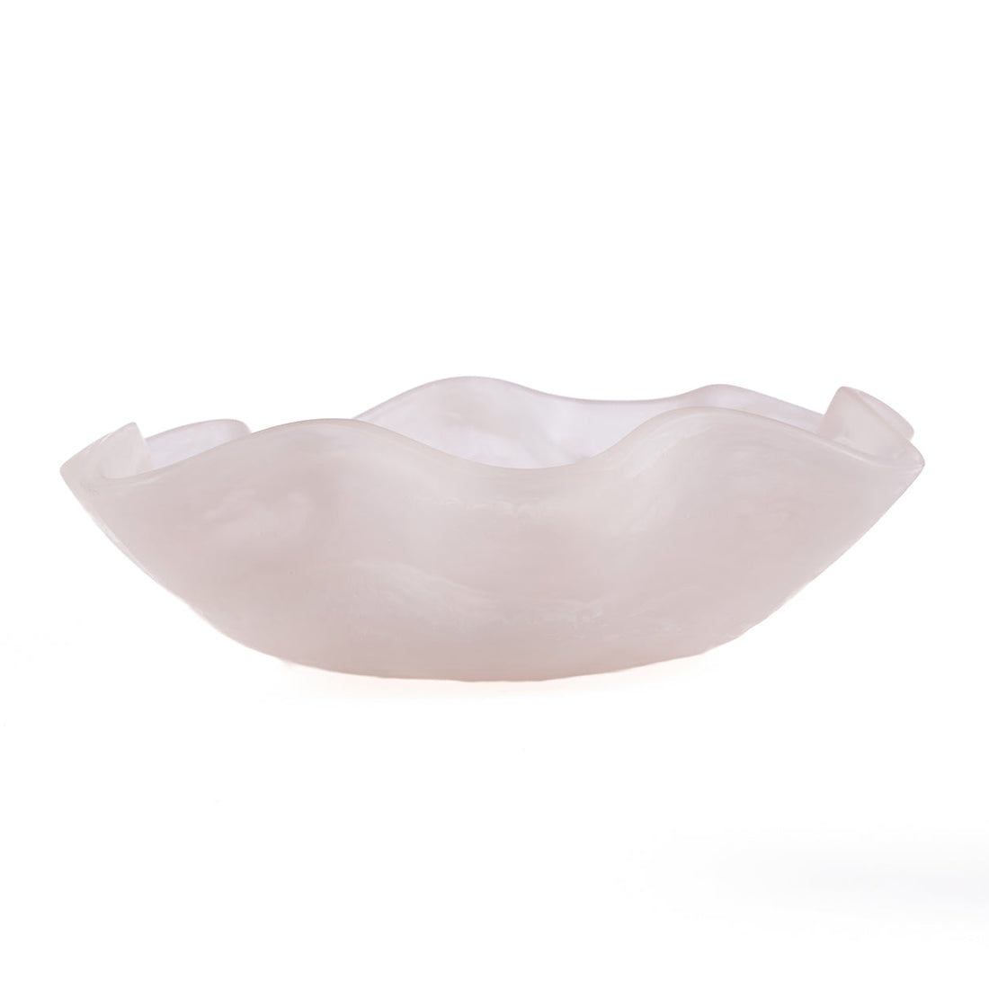 The Resin Organic Fruit Bowl Pink White Bazar Bizarre