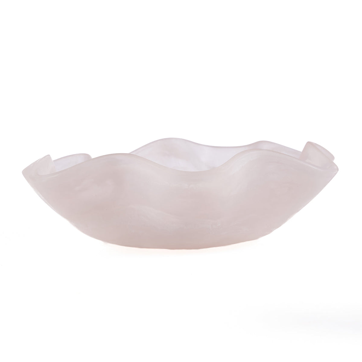 The Resin Organic Fruit Bowl Pink White Bazar Bizarre