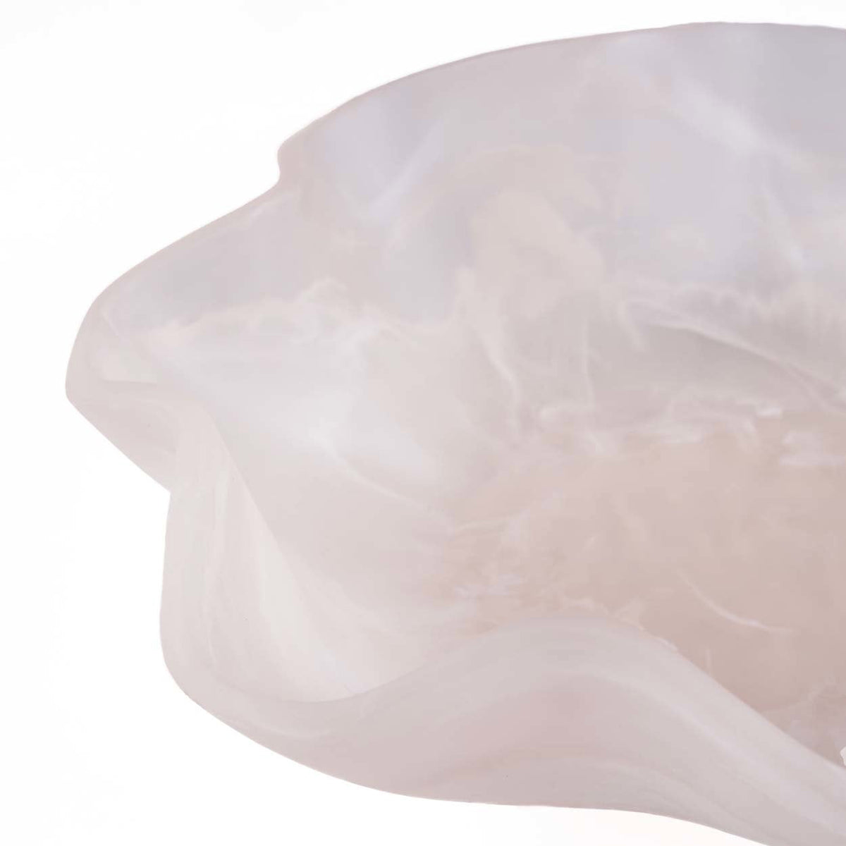 The Resin Organic Fruit Bowl Pink White Bazar Bizarre