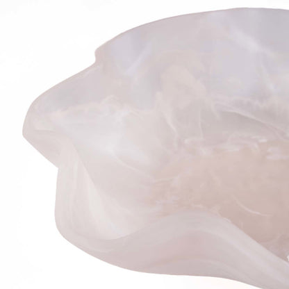 The Resin Organic Fruit Bowl Pink White Bazar Bizarre