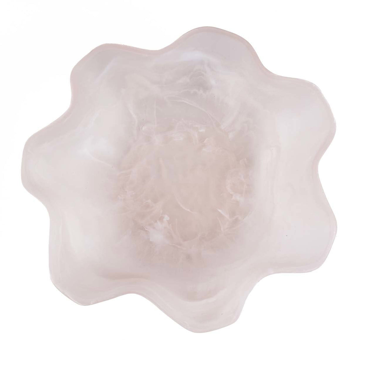 The Resin Organic Fruit Bowl Pink White Bazar Bizarre
