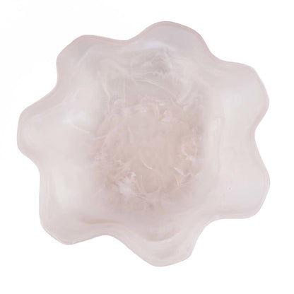The Resin Organic Fruit Bowl Pink White Bazar Bizarre