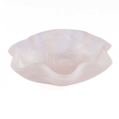 The Resin Organic Fruit Bowl Pink White Bazar Bizarre