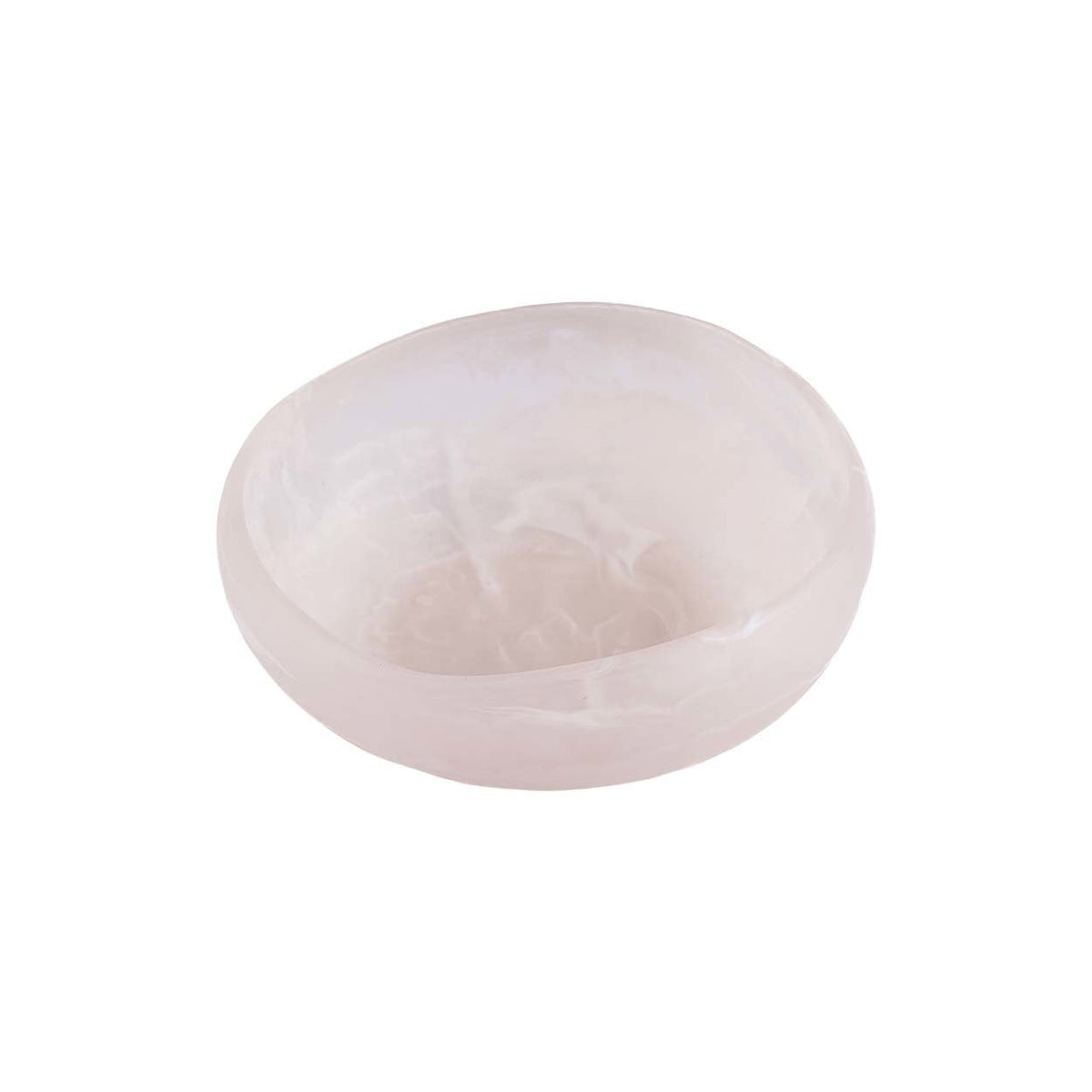 The Resin Organic Bowl Pink White Small Bazar Bizarre