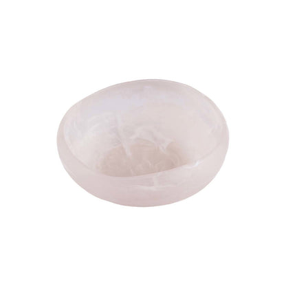 The Resin Organic Bowl Pink White Small Bazar Bizarre