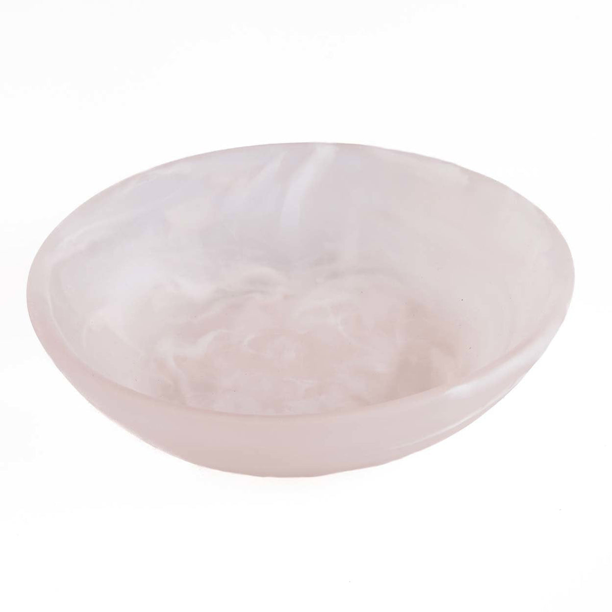 The Resin Organic Bowl Pink White Medium Bazar Bizar