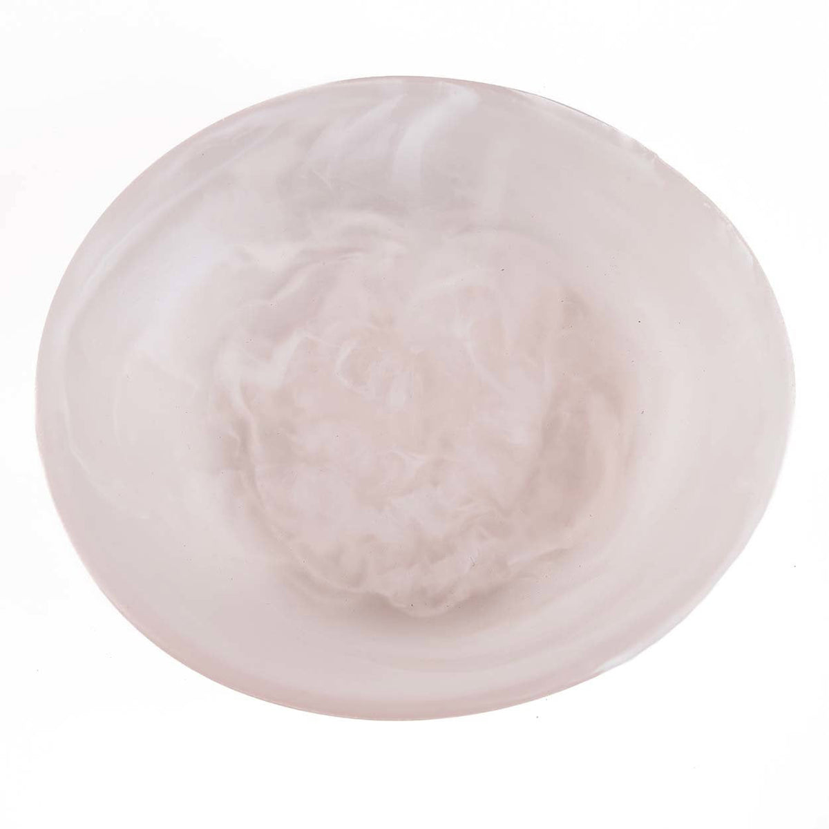 The Resin Organic Bowl Pink White Medium Bazar Bizar
