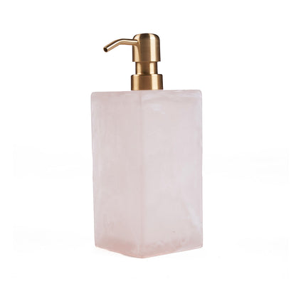 The Resin Soap Dispenser- Pink White Bazar Bizarre