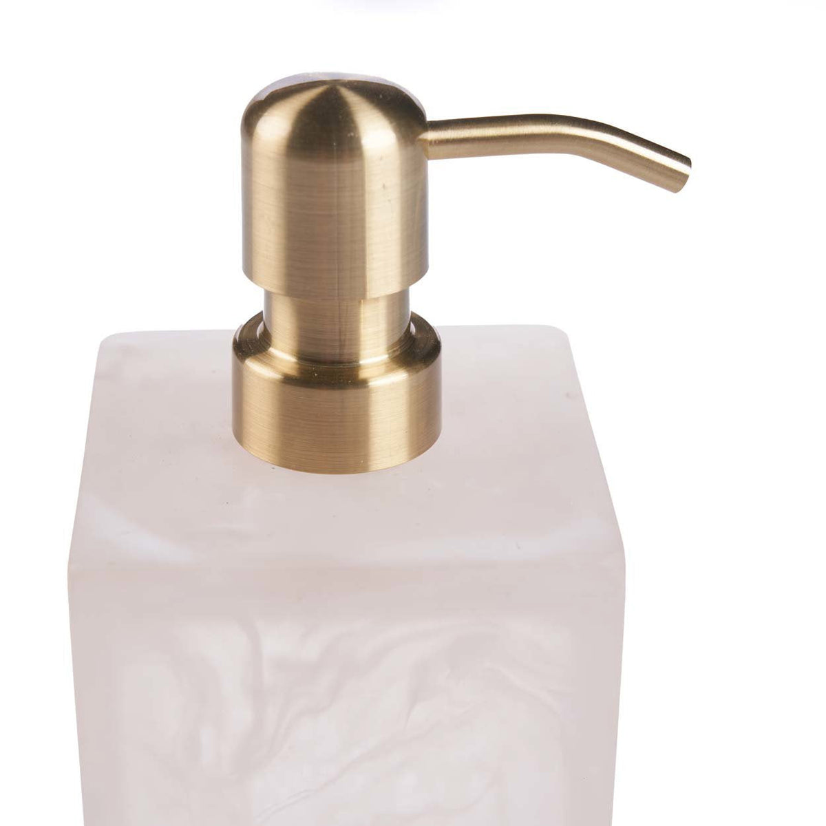 The Resin Soap Dispenser- Pink White Bazar Bizarre