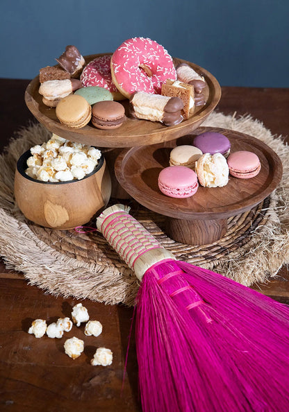 The Teak Root Cake Platter - L