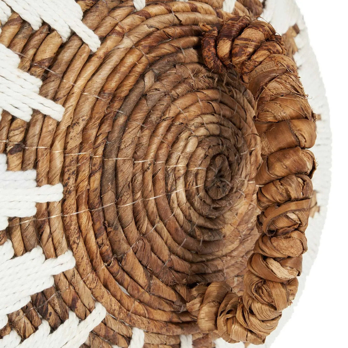 The Little Bay Beach Basket Natural White Medium Bazar Bizarre