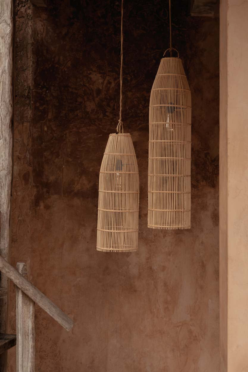The Fish Trap Pendant Light Natural Medium Bazar Bizarre