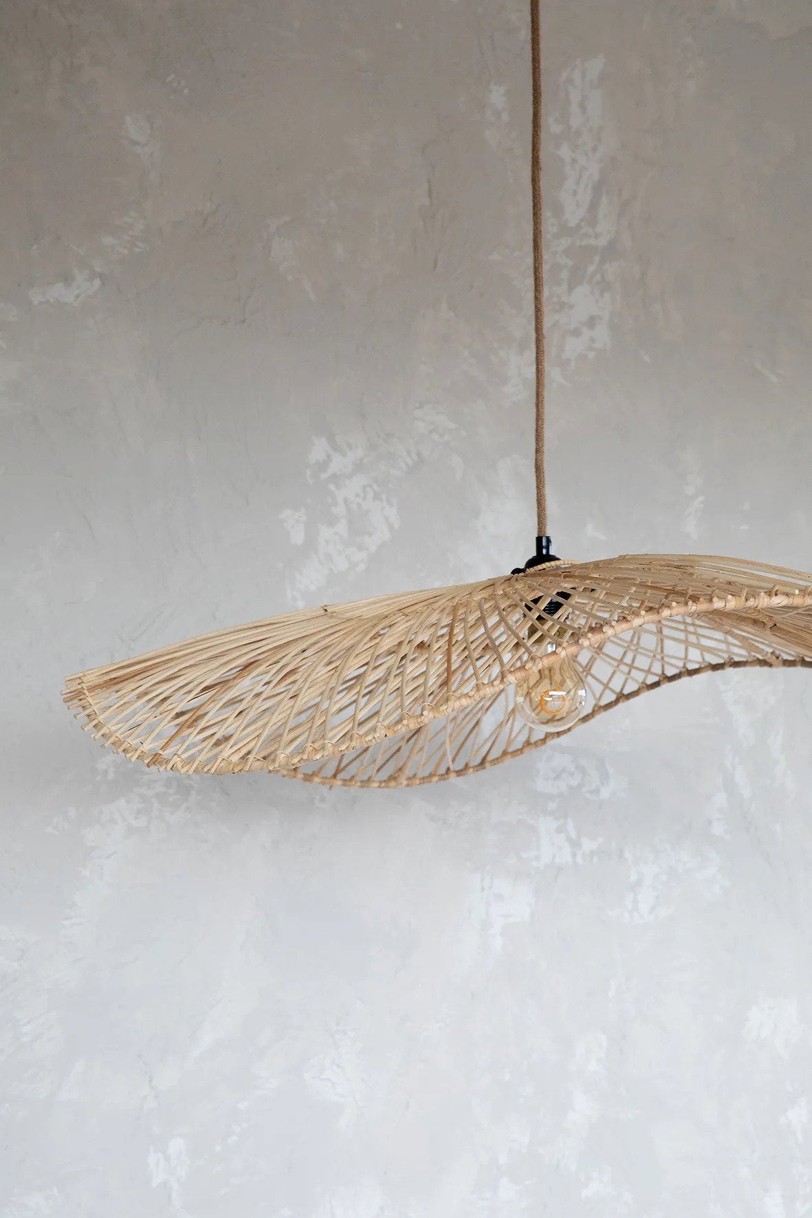 The Chapeau Pendant Lamp Natural Large Bazar Bizarre
