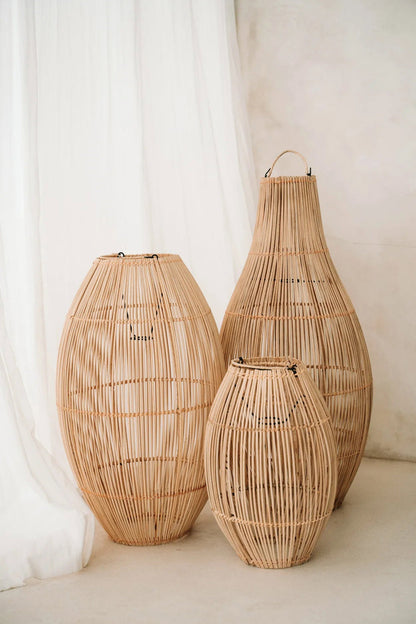 The Zuri Pendant Light - Natural - Large Bazar Bizar