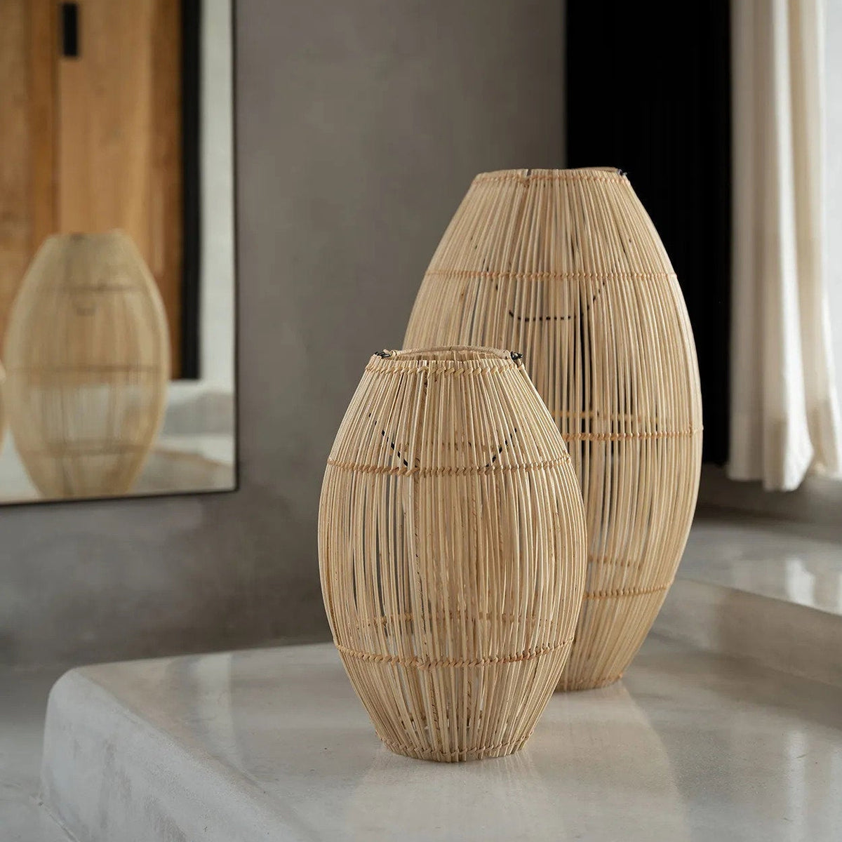 The Zuri Pendant Light - Natural - Medium Bazar Bizar