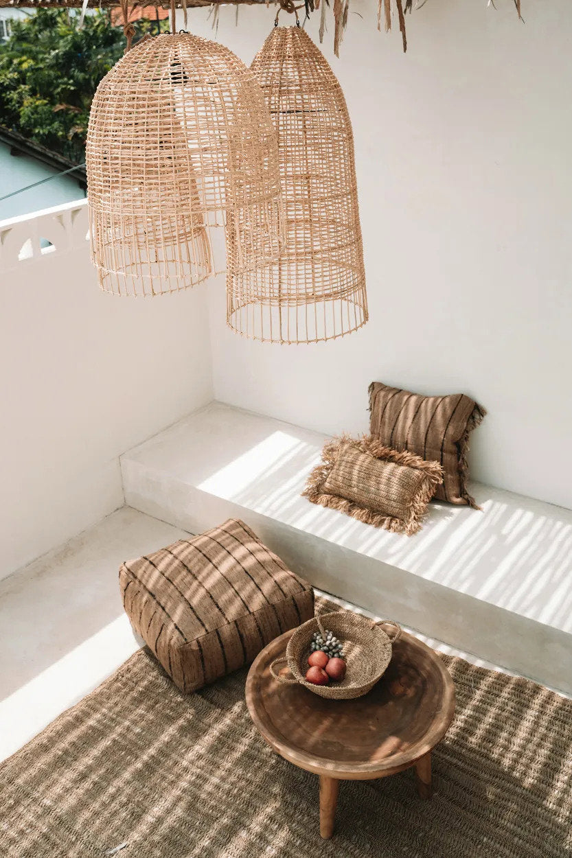 The Elba Pendant Light Natural Large Bazar Bizar