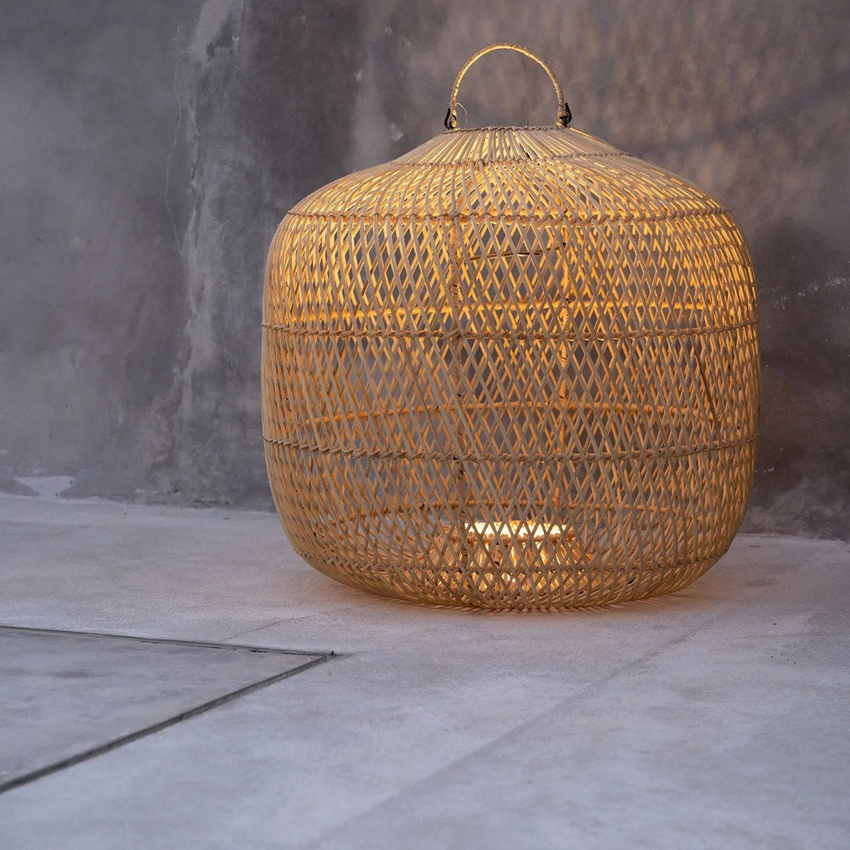 The Batu Bolong Pendant Light Natural Medium Bazar Bizarre