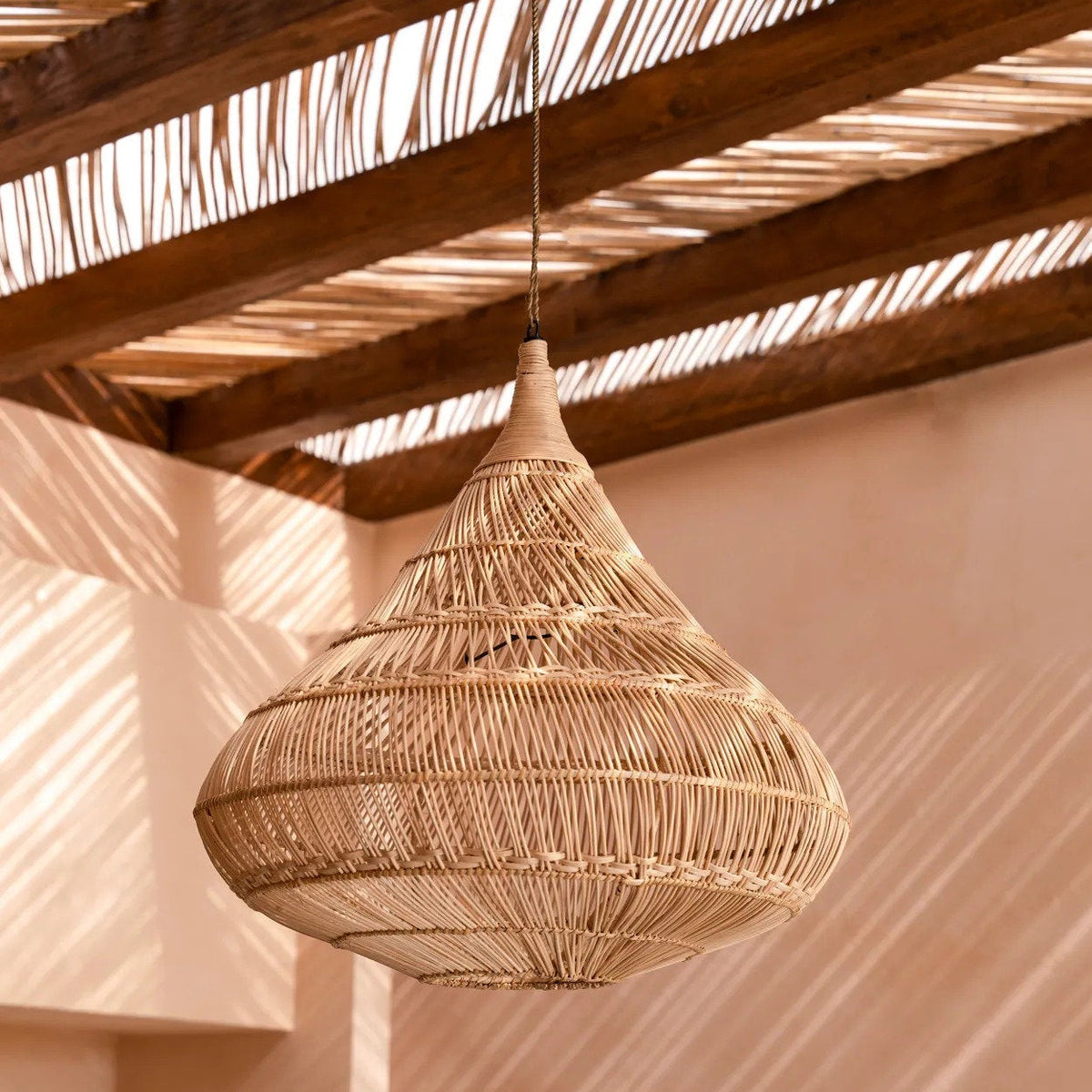 The Drop Pendant Light - Natural - Large Bazar Bizar