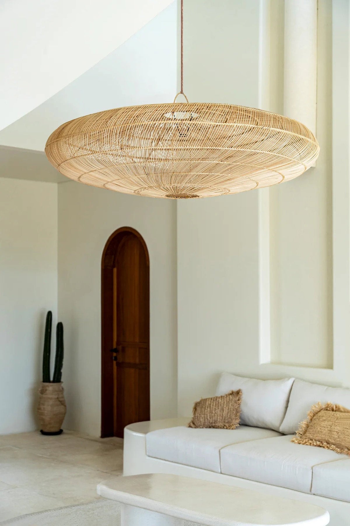 The Macaron Pendant Light Natural XL Bazar Bizar