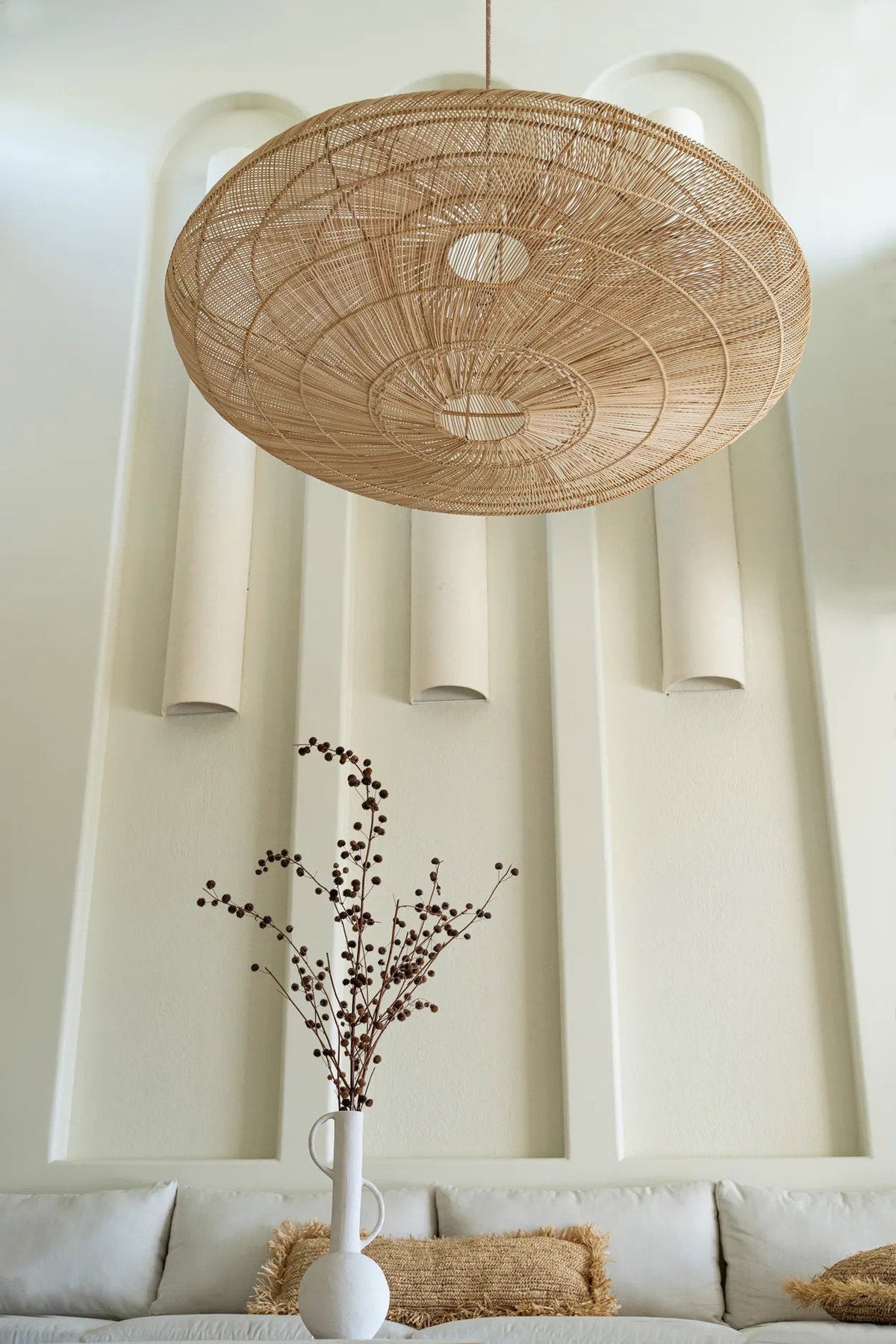 The Macaron Pendant Light Natural XL Bazar Bizar