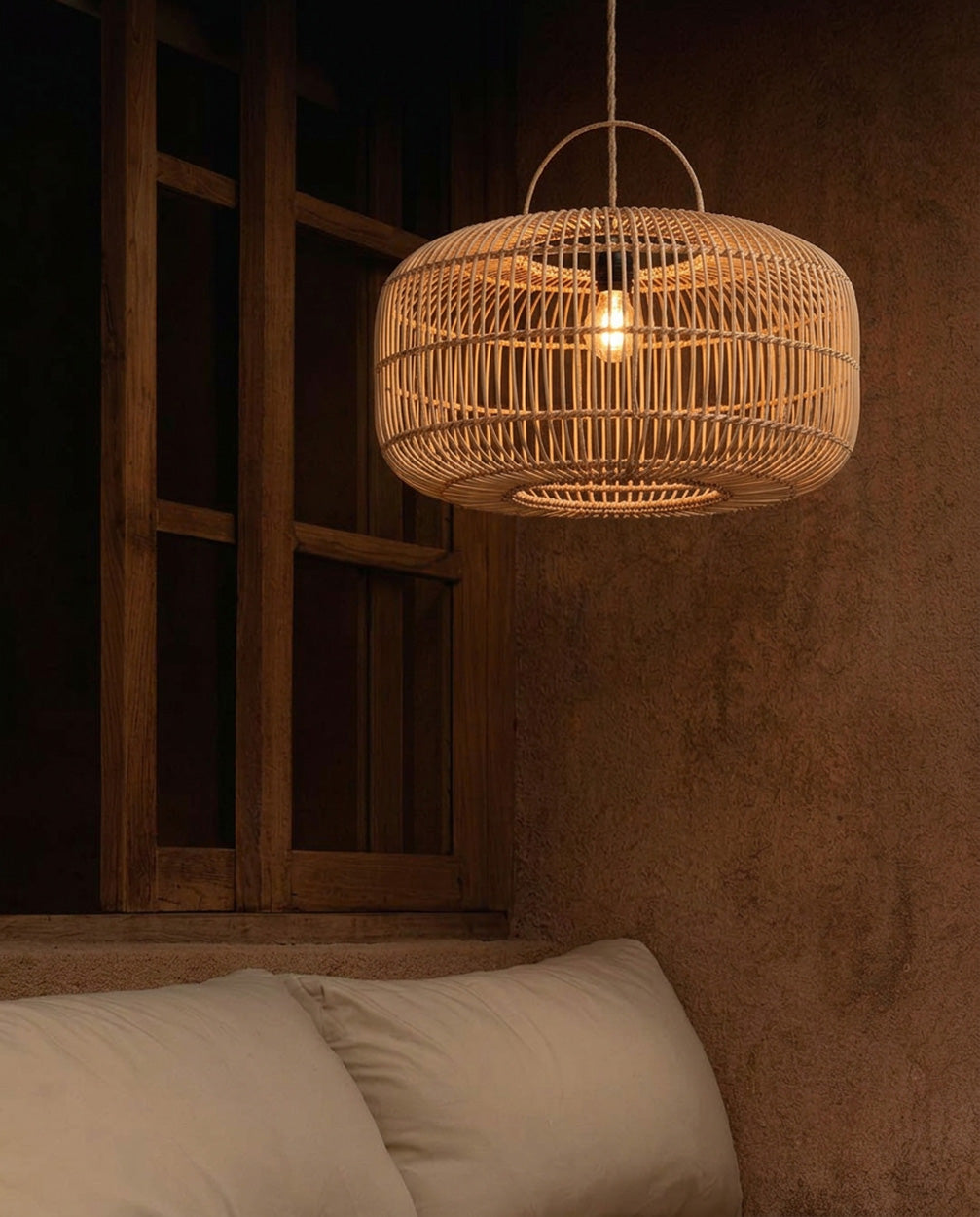 The Arun Pendant Light - Natural - Large  Bazar Bizar