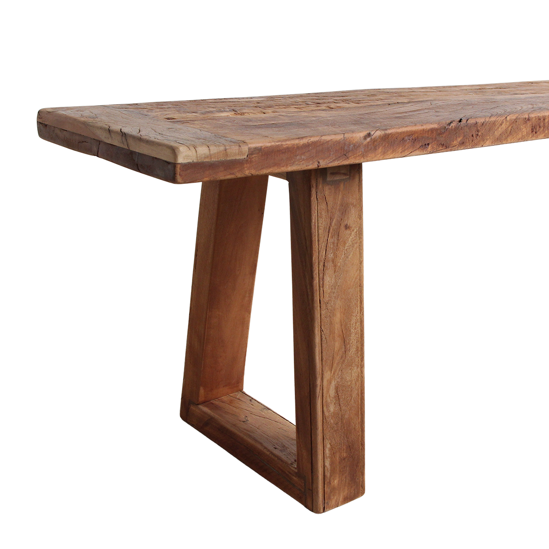 Teak Dining Bench Farmwood 200cm Raw Materials