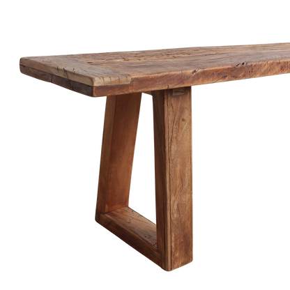 Teak Dining Bench Farmwood 200cm Raw Materials